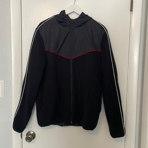 Forever 21 Men’s Black Hooded medium Weight Fleece Jacket